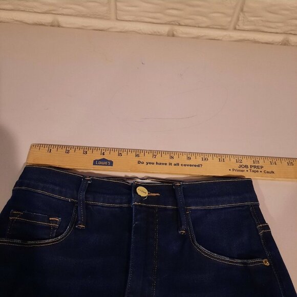 Frame Jeans Womens 25 Le Sylvie Slender Straight Ankle High Rise Side Split Hem - Picture 9 of 13